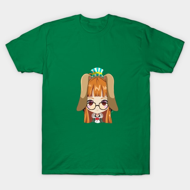 Persona 5 -Futaba Sakura Destinyland chibi T-Shirt by Pastelpandabum